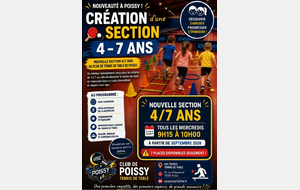 Nouveauté à Poissy, une section pour les  4/7 ans