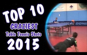 Top 10 Craziest Table Tennis Shots of 2015!